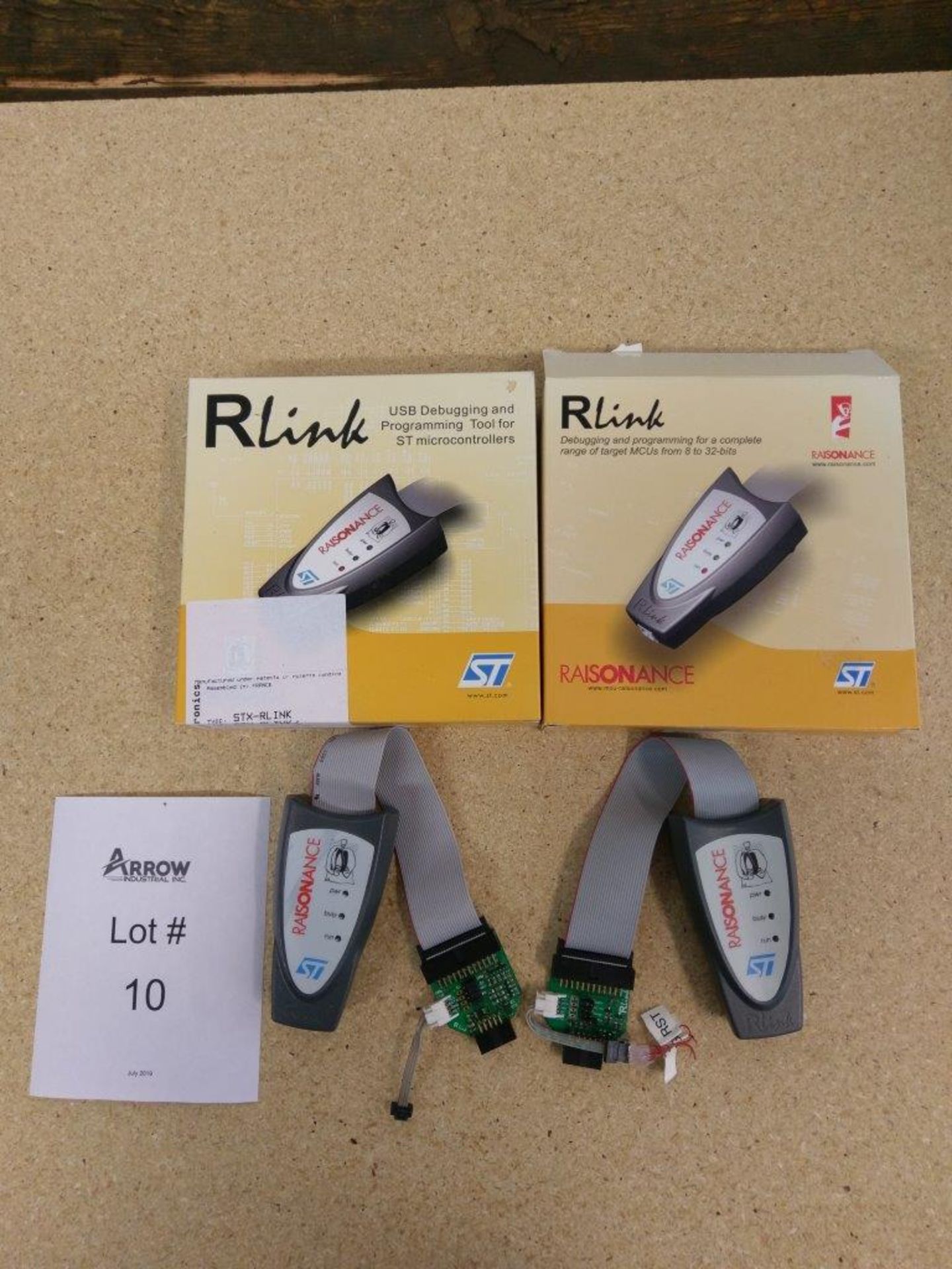 Lot of (2) Raisonance Rlink USB Debugging and Progamming Tools