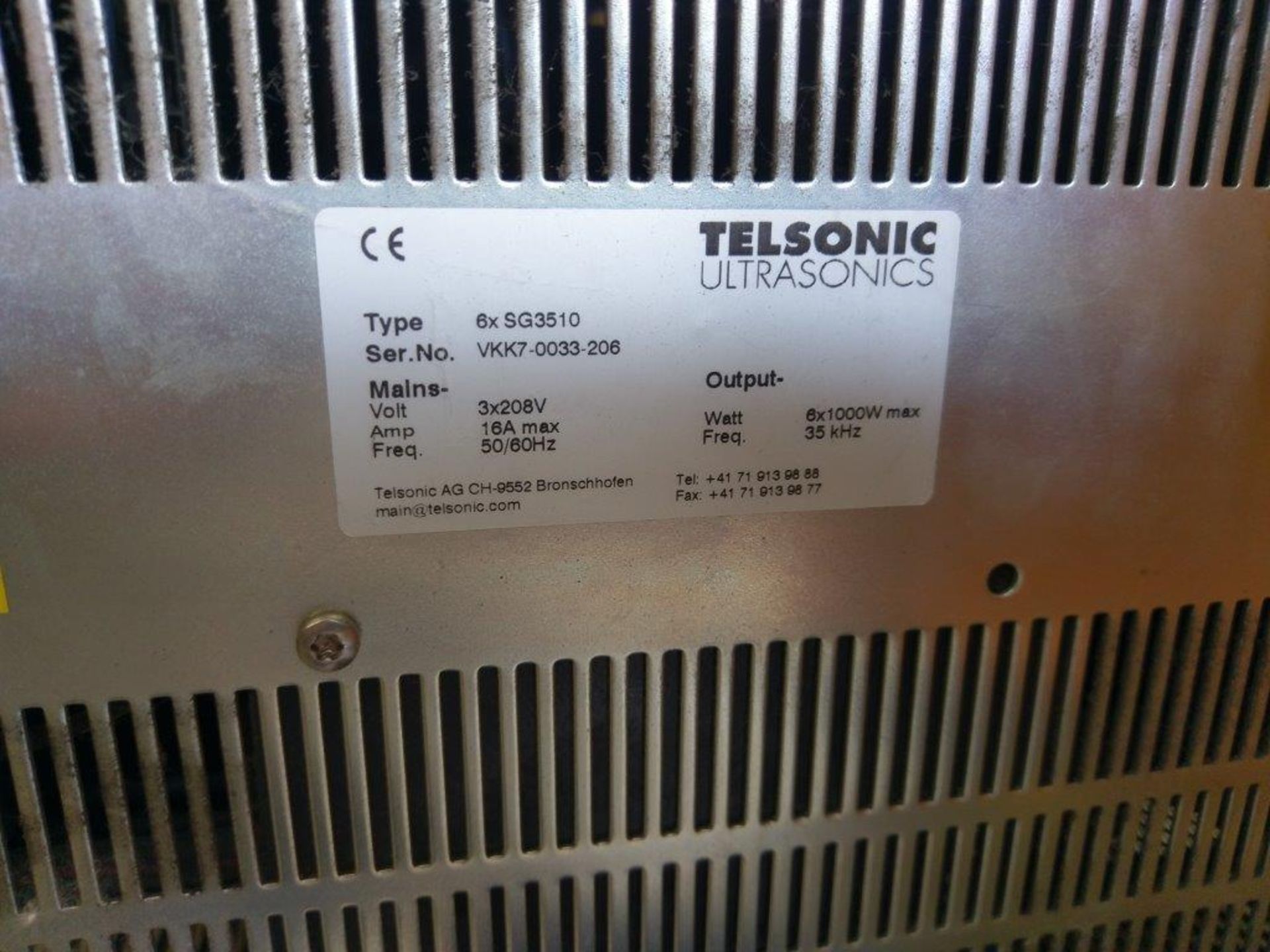 Lot of Telsonic Ultrasonics 6x SG3510 Control and (20) Model TA-40CS Plastic Ultrasonic Welder Units - Image 3 of 7