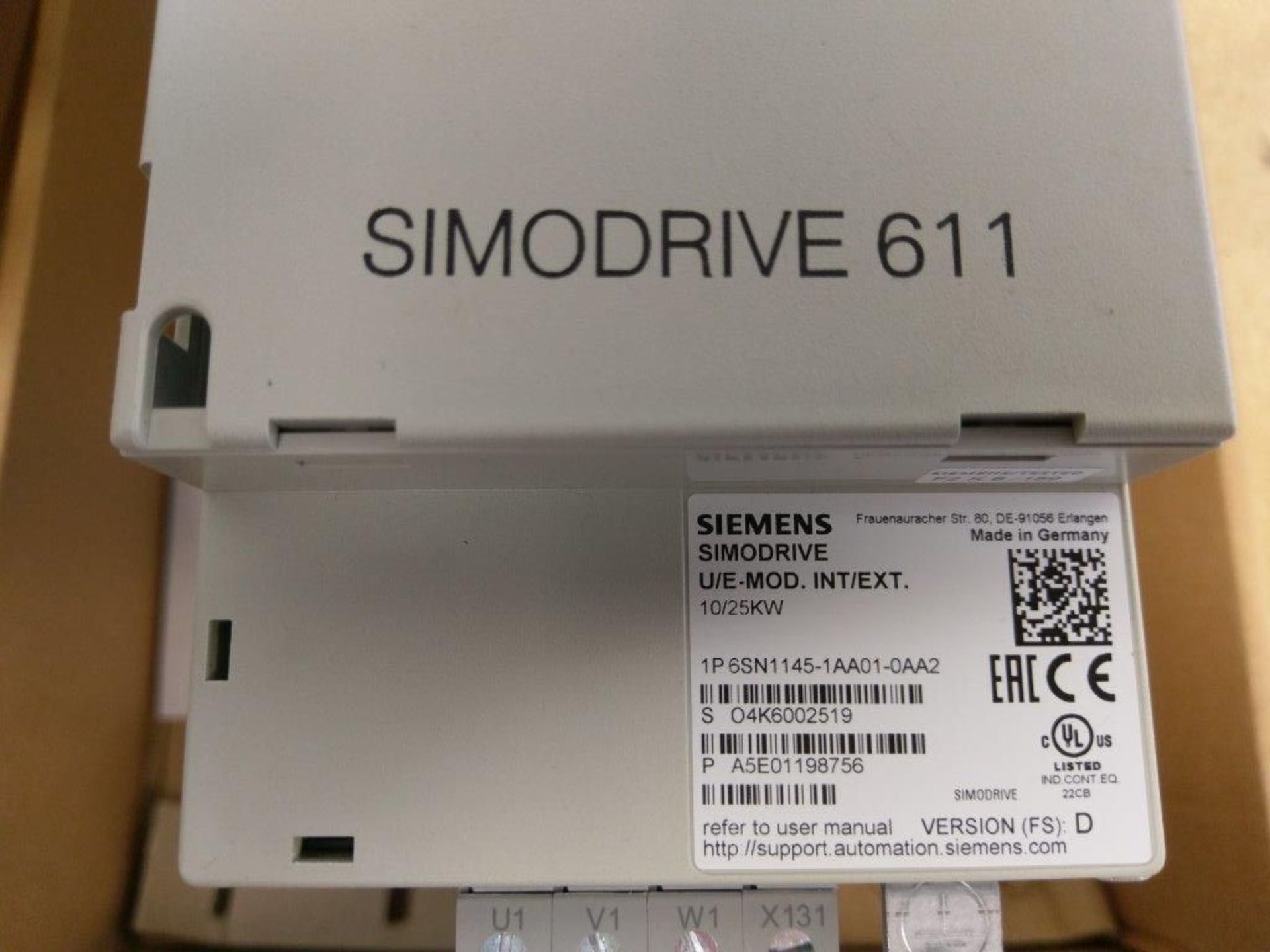 Siemens Simodrive 611 Model # 6SN1145-1AA01-0AA2 - Image 5 of 5