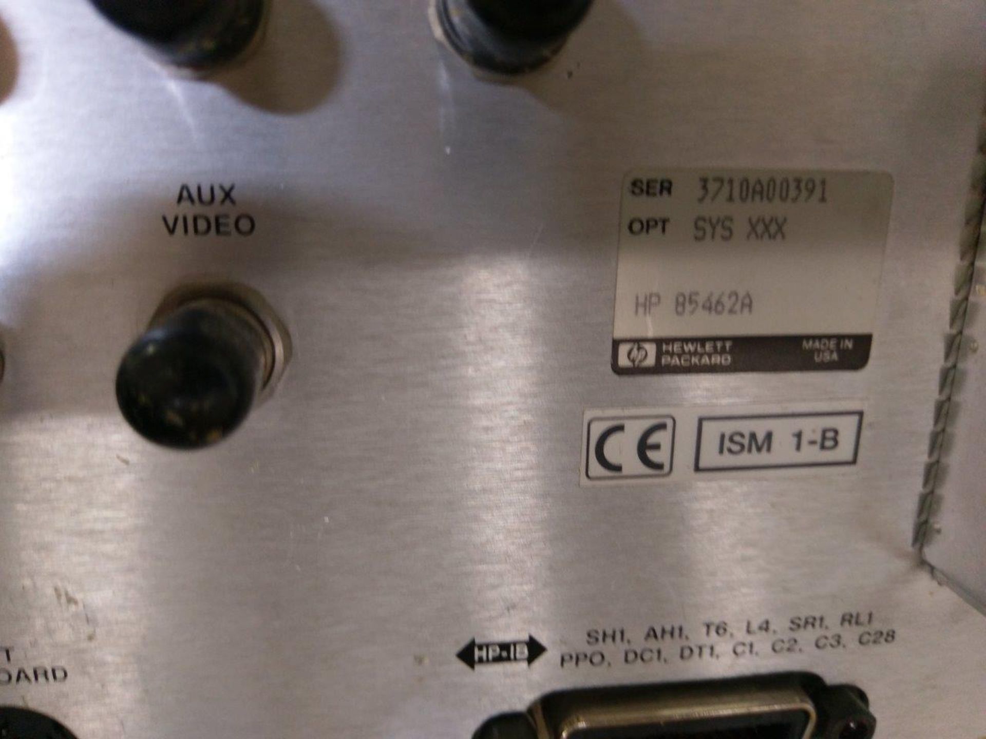 HP Hewlett Packard Model # 8546A EMI Receiver with Model # 85460A RF Filter Section - Image 7 of 8