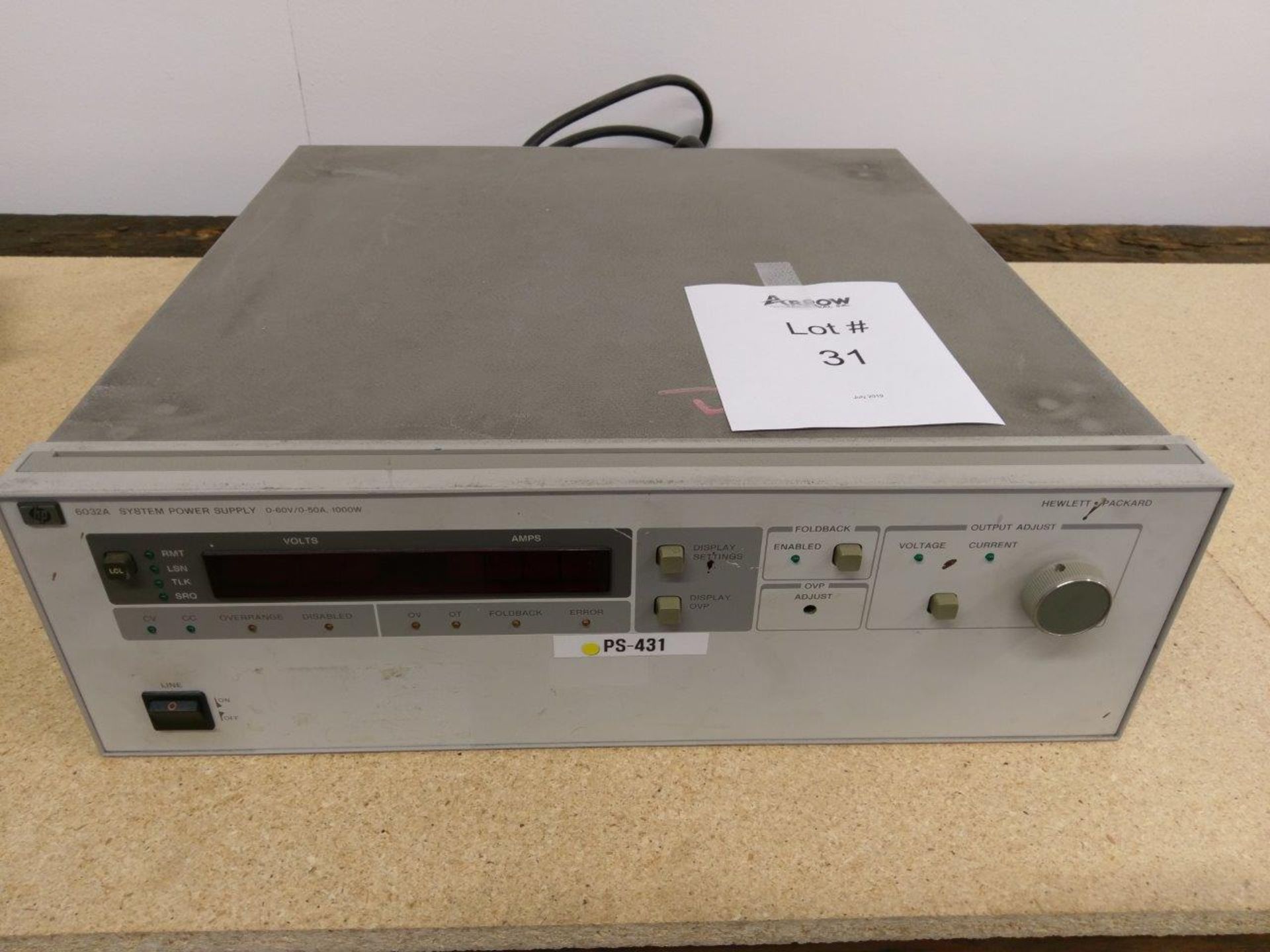 HP Hewlett Packard Model # 6032A System Power Supply