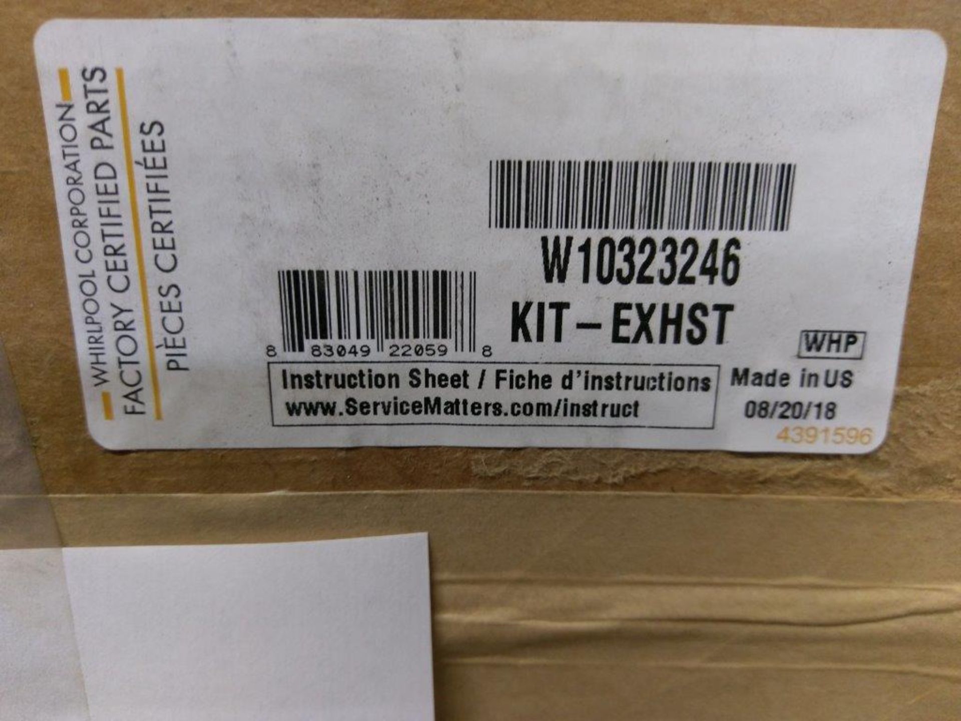 Lot of 10 New Whirlpool KIT-EXHST W10323246 - Image 5 of 6