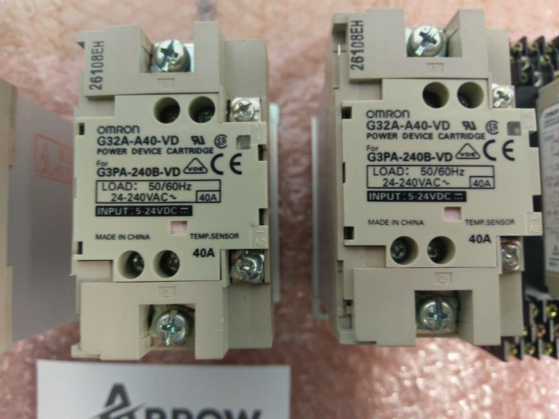 Lot of Omron Temperature Controller, Solid State Relays and Power Device Cartridges - Image 3 of 5