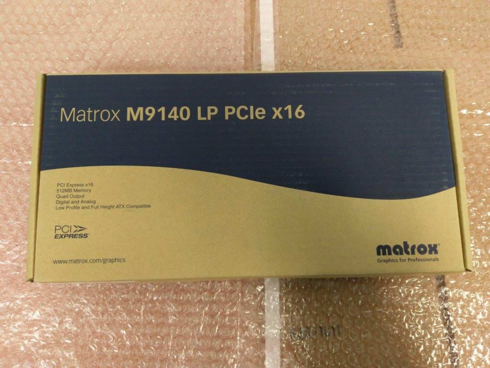 Matrox M9140 LP Pcle x16 PCI Express Graphics Card Model M9140-E512LAF - Image 3 of 5