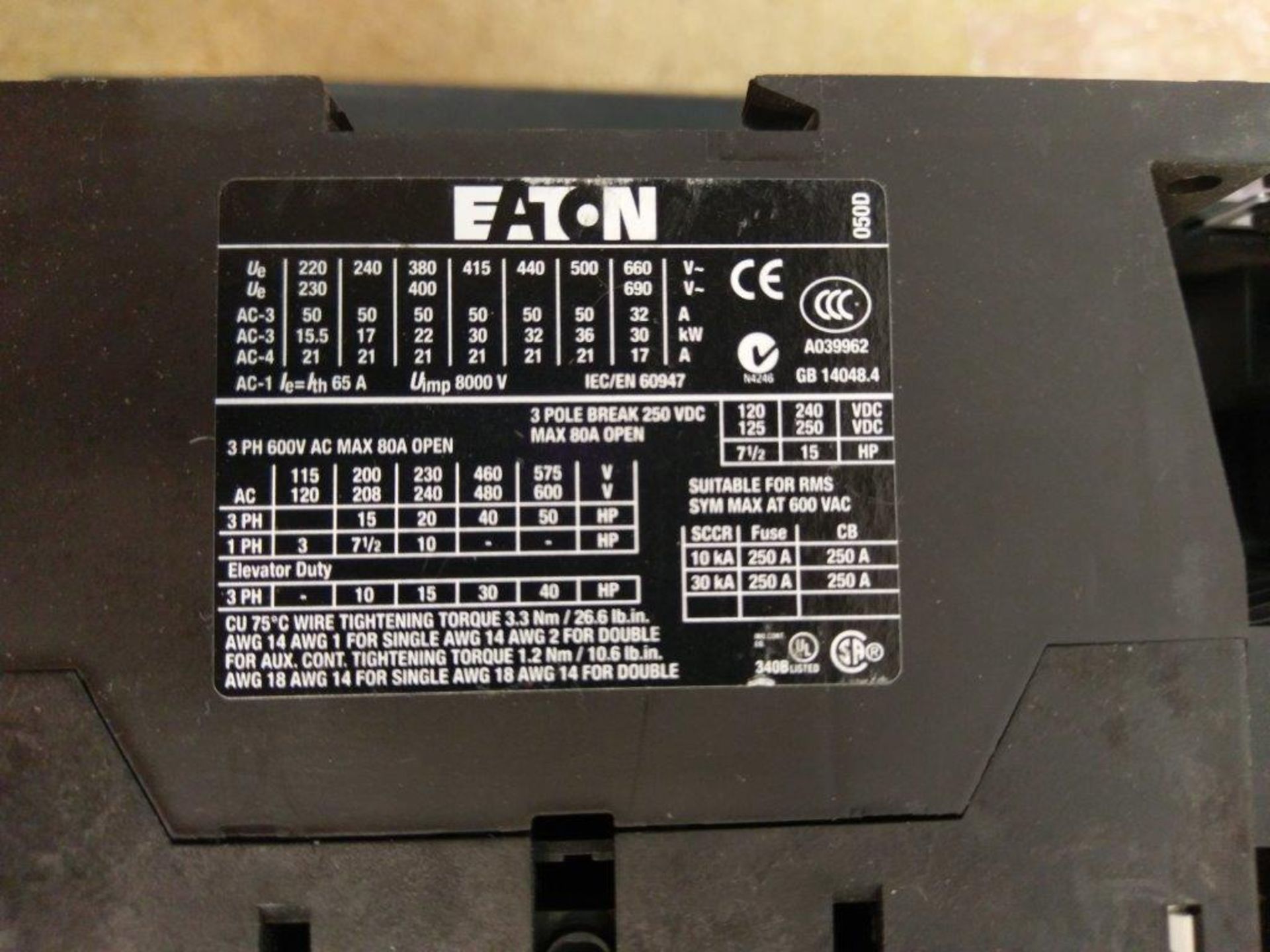 Lot of 3 Eaton XTPR050DC1 with Eaton XTCEXFAG22 Switches - Image 6 of 7