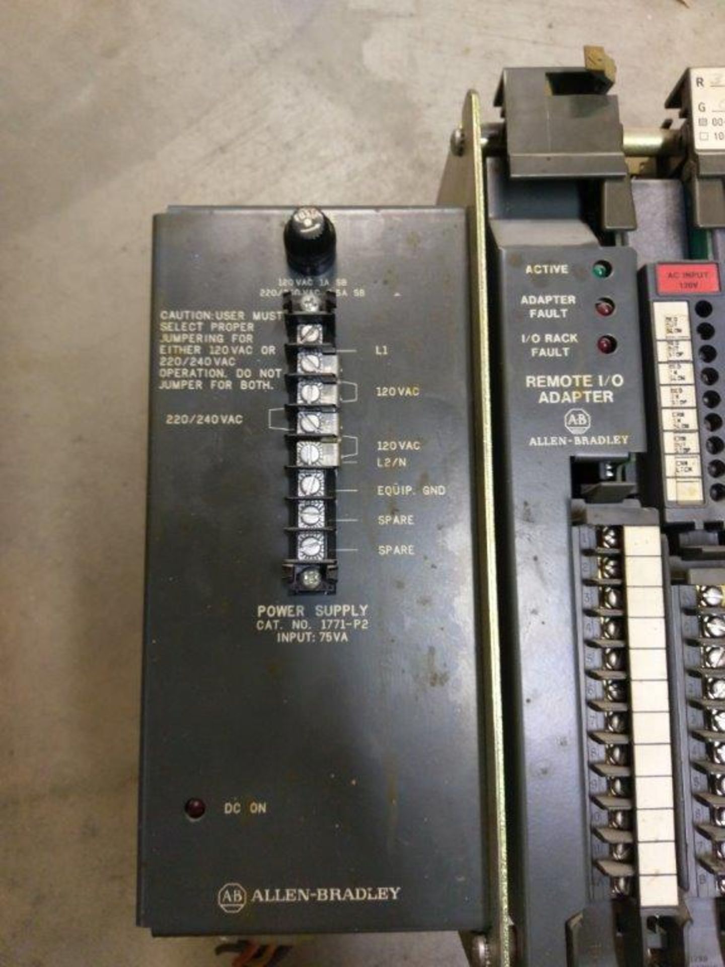 Allen Bradley Power Supply, Rack and Cards - Image 2 of 6