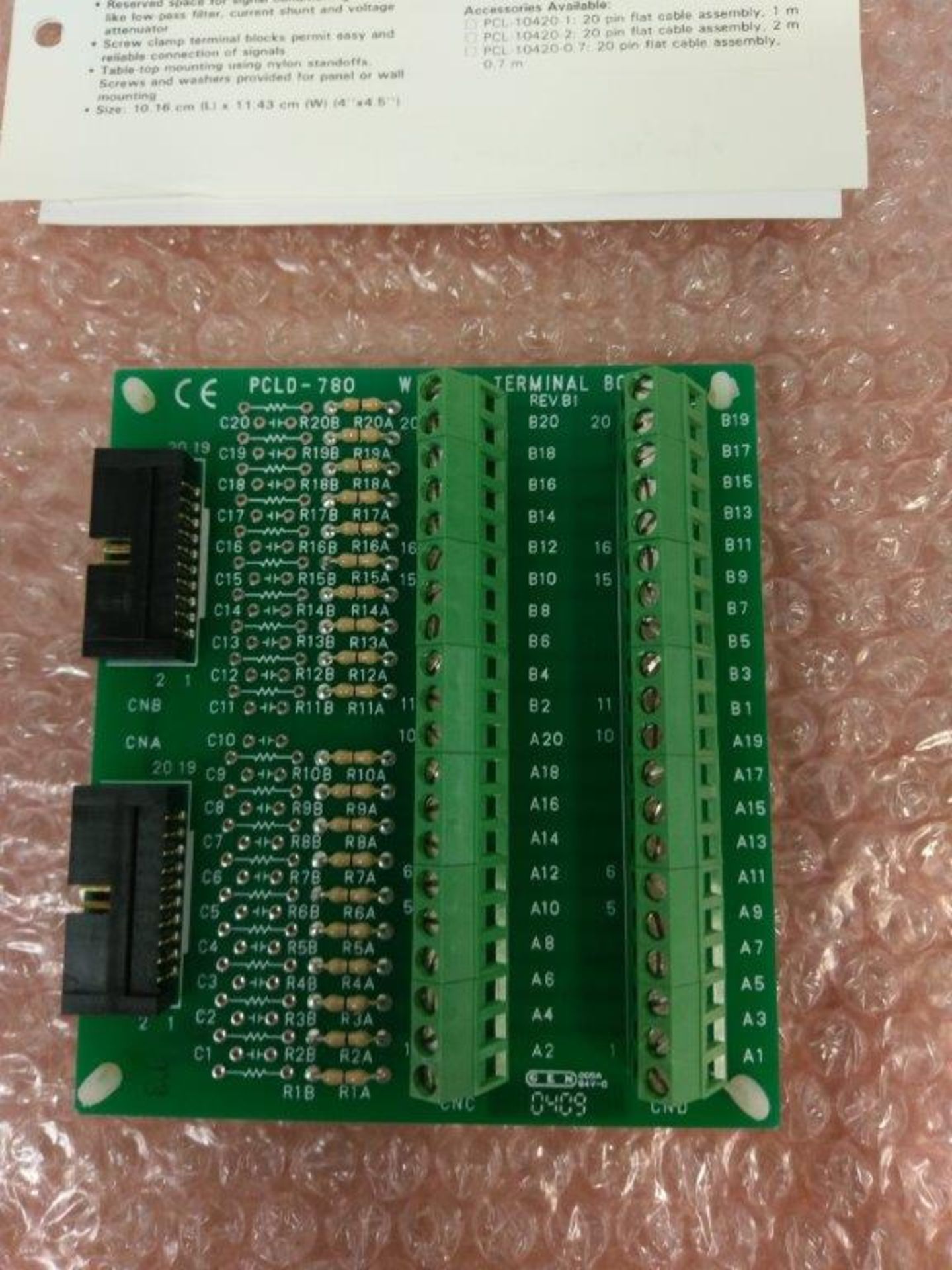 Lot of 2 LC-LabCard Series Add-On Cards Model PCLD-780 Wiring Terminal Board - (1) New Sealed - Image 3 of 4