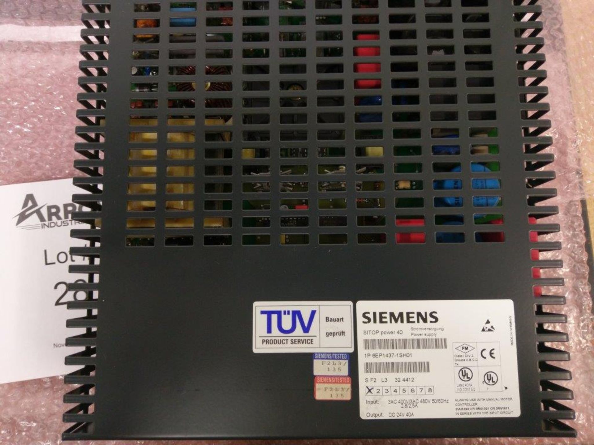 Siemens SITOP power 40 Power Supply Model 1P 6EP1437-1SH01 - Image 3 of 3