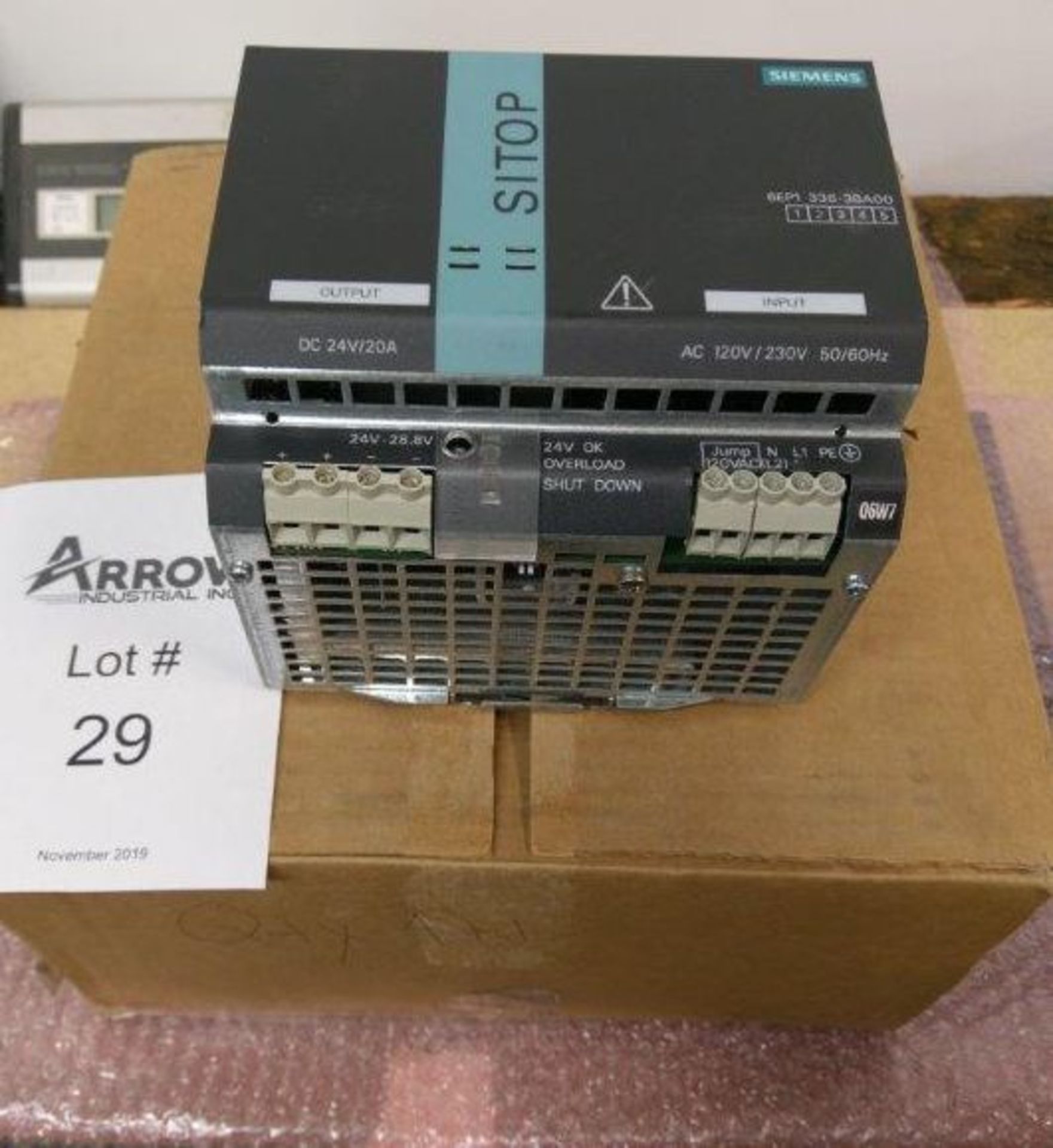 Lot of 5 Siemens SITOP Power Supply Model 1P 6EP1336-3BA00