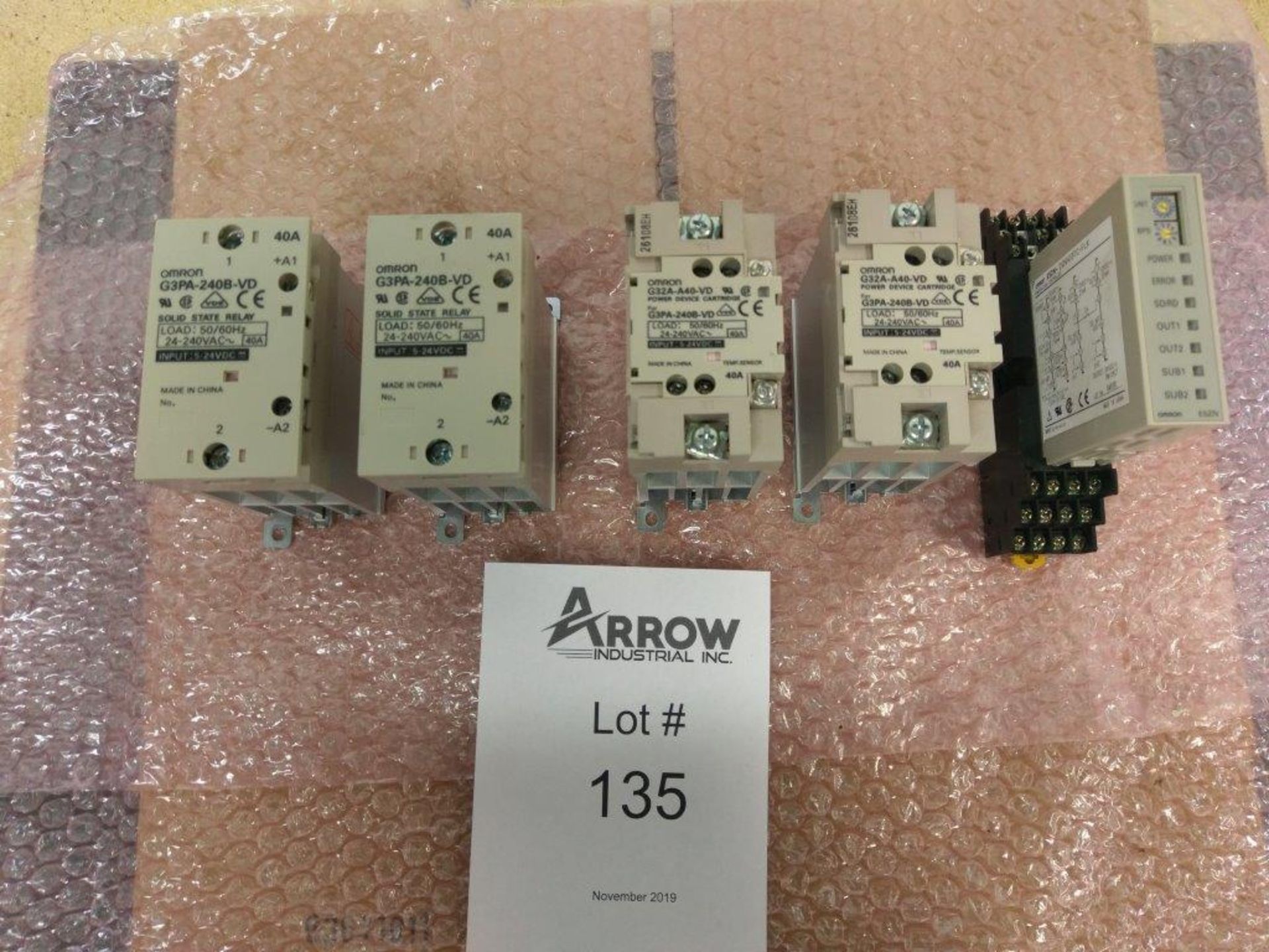 Lot of Omron Temperature Controller, Solid State Relays and Power Device Cartridges