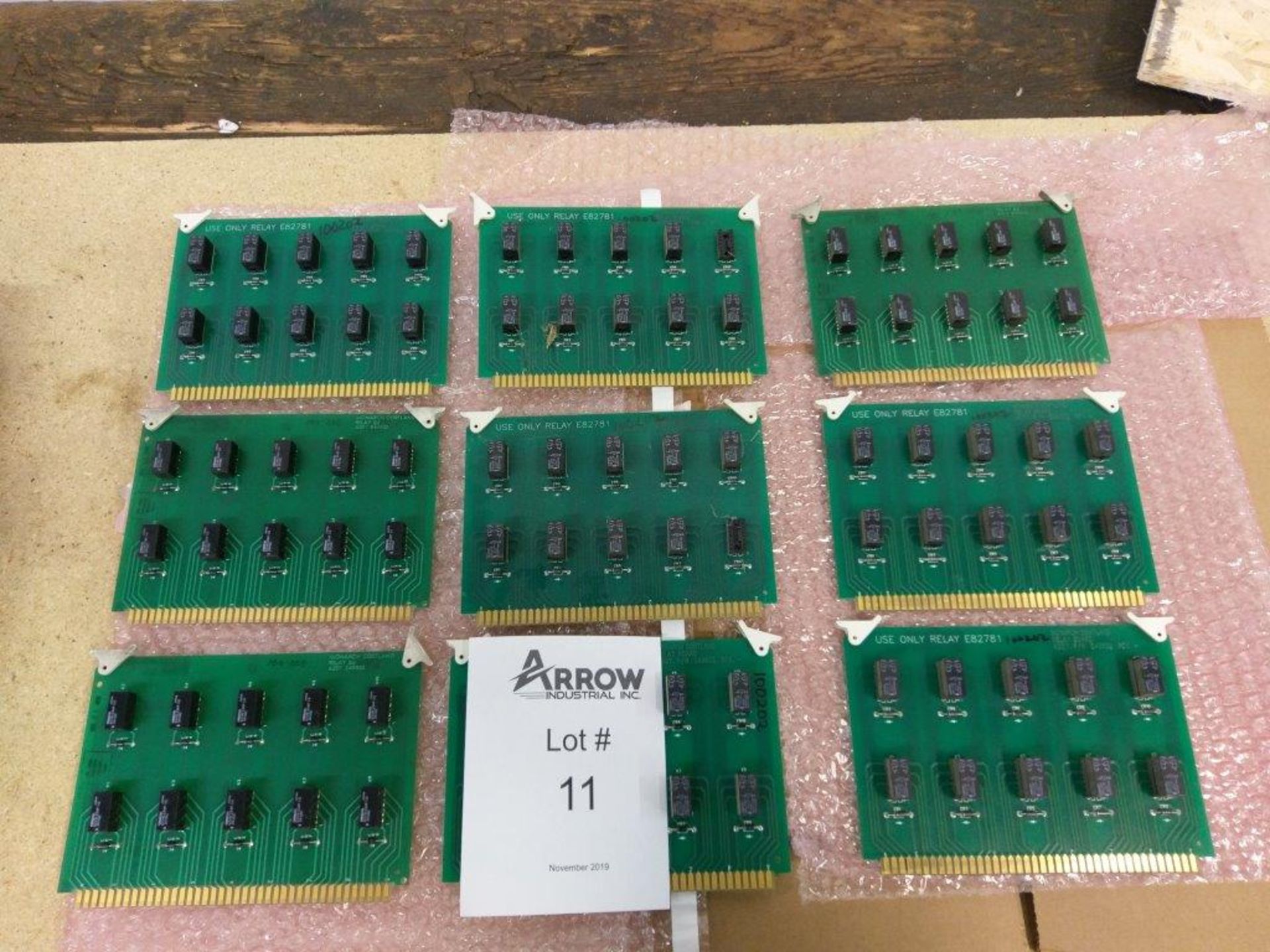 Lot of 9 Monarch Cortland Relay Board Model E49932 / E49931