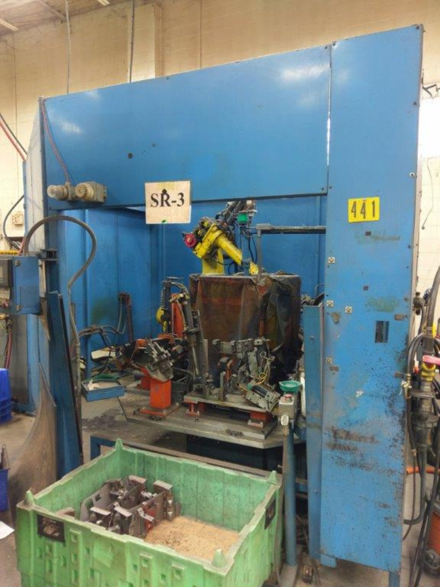 Fanuc Robot Cell with R-2000iA Arm, RJ3iB Controller, Technitron Weld Controller T3400 - Weld