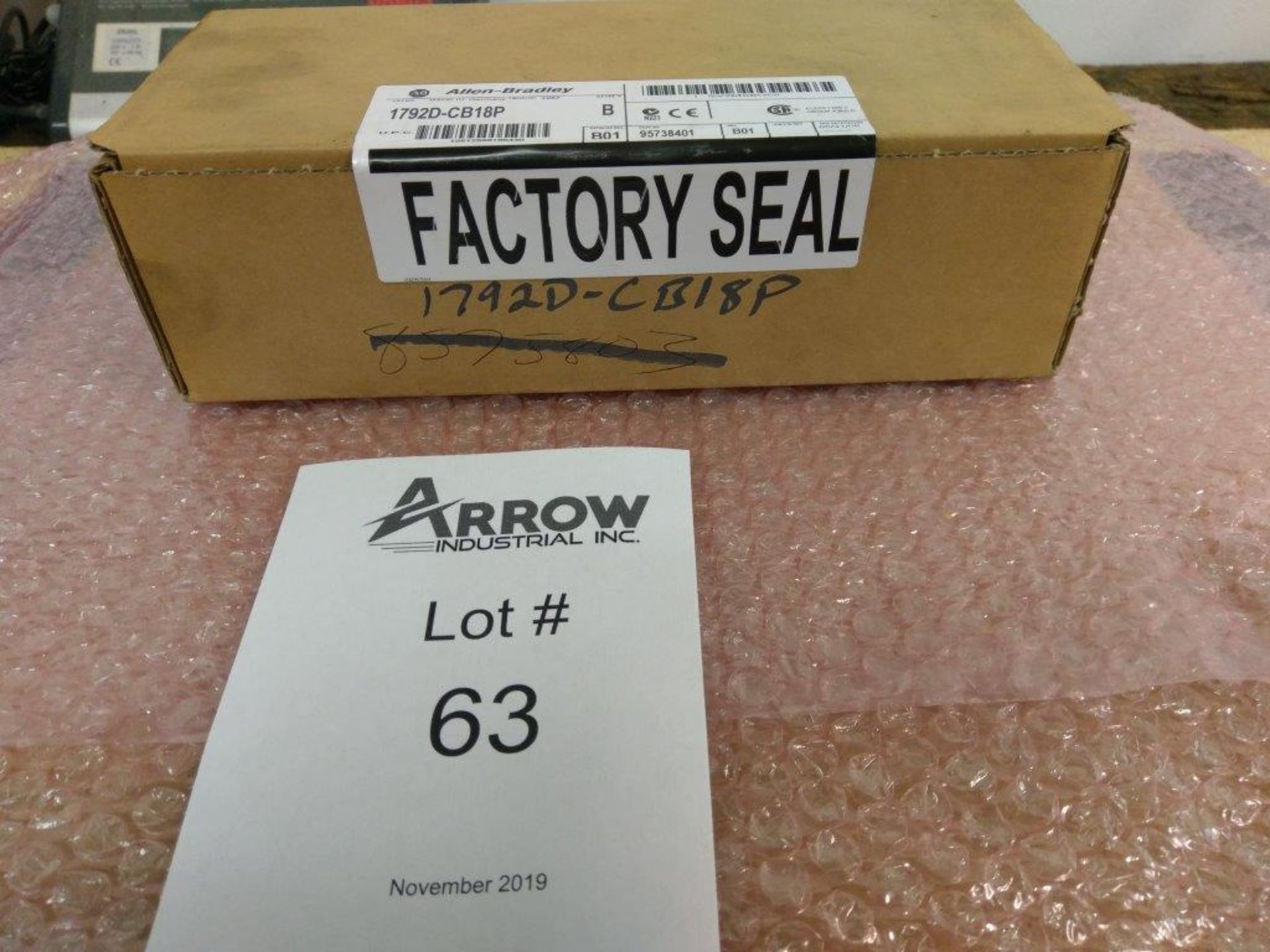 New Sealed - Allen Bradley Cat# 1792D-CB18P - Image 2 of 3