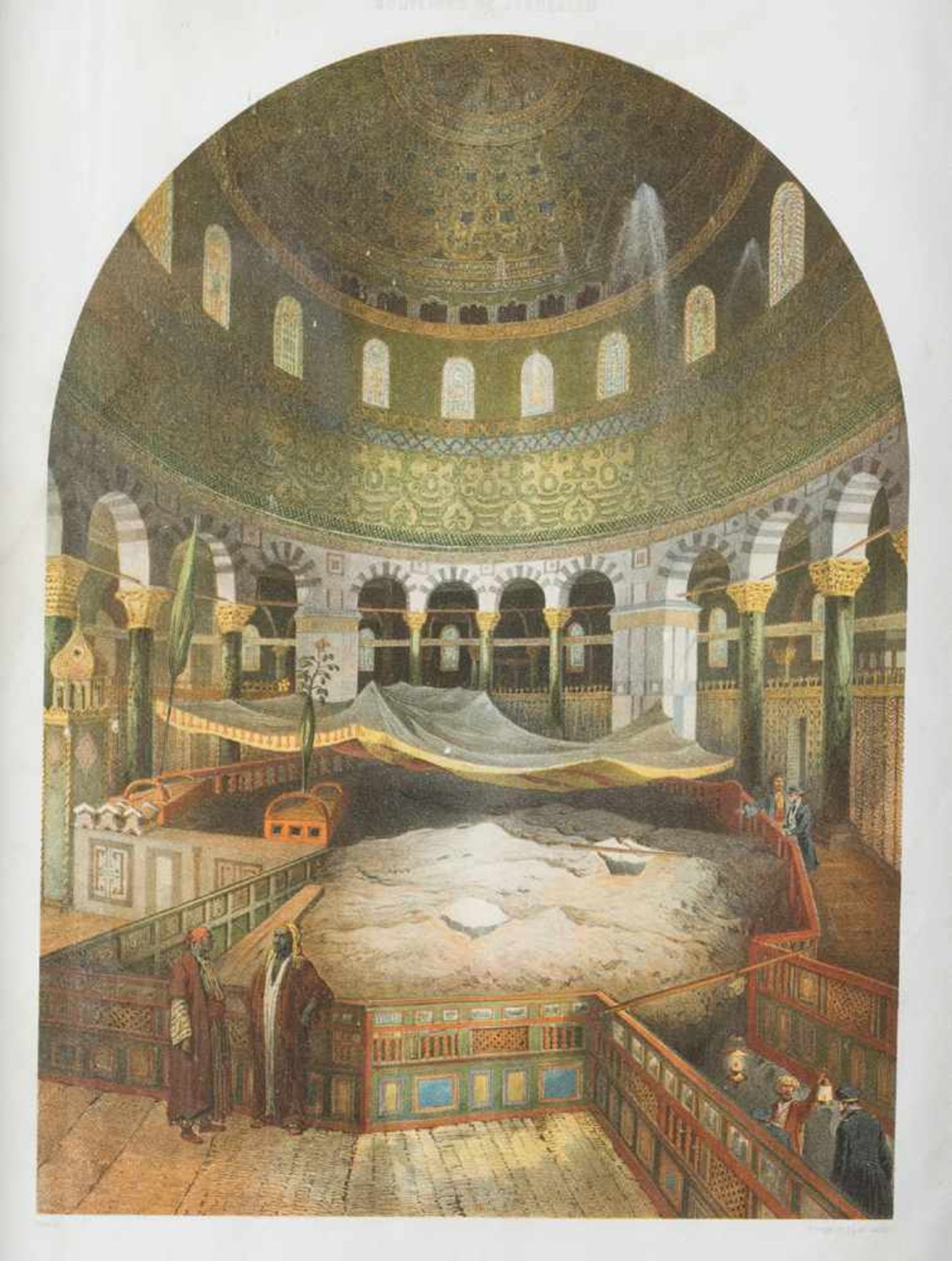 Souvenirs de Jerusalem , Two colour lithographies by Arthus Bertrand Editeur after designs by Contre - Bild 2 aus 3
