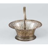 Austrian silver basketAustrian silver basket,with open work wine leaves and grape handgrip and