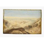 Orientalist/Judaica around 1860 Orientalist around 1860, view of Jerusalem and the Judean hills