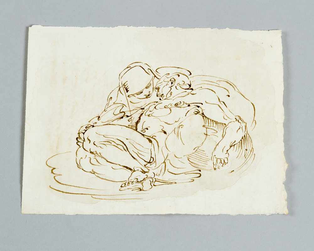 Luca Cambiaso (1527-1585)-attributedLuca Cambiaso (1527-1585)-attributed, Pieta, black ink on