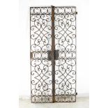 Iron Gate,19.th CenturyIron Gate,in baroque style with rich open work forged ornaments lock and