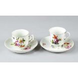 Two Vienna Porcelain cupsTwo Vienna porcelain cups, one chocolat cup with gallery hand grip and