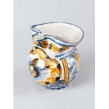 Italian majolica jugItalian majolica jug, with one handgrip round shape and spout hand painted