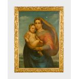 Italian school 19.th century Italilan school 19.th century, Madonna with child oil on canvas in