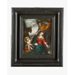 Flemish school around 1700Flemish school around 1700, the holy family, the flight of egypt, oil on