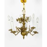 Small Dutch ChandelierSmall Dutch Chandelier, bronze cast with six branches and decorations polished