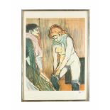 Henri de Toulose Lautrec (1864-1901)-Graphic Henri de Toulose Lautrec (1864-1901)-Graphic, Girl