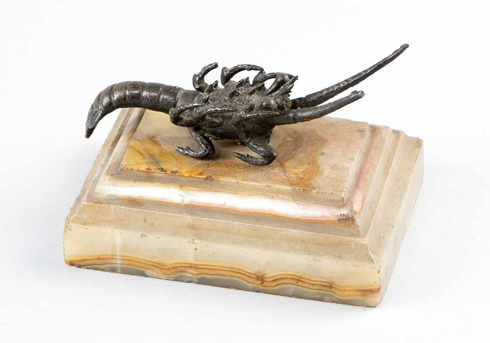Padovan schoolPadovan school, bronze sculpture of a crab with original dark brown patina on