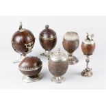 Coconut,Silver, Goblet collectionCoconut,silver goblet collection, comprising six goblets with