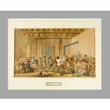 Artist around 1800, riot, watercolour on paper, framed40x50cmThis is a timed auction on our German