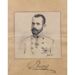 Crown Prince Rudolf of Habsburg Lothringen of Austria Hungary (1858-1889), black ink on paper laid