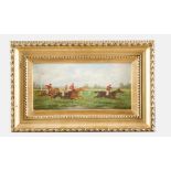 A.Stone.Horse Race, oil on wood, framed25x17cmThis is a timed auction on our German portal lot-