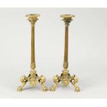 Pair of French Bronze candlesticks, 19. century30cmThis is a timed auction on our German portal