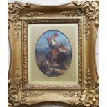 Artist 19. century ,travellers, signed , oil on board framed15cx12cmThis is a timed auction on our