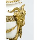 French Marble Vase with Louis XVI style bronze decorations, later lamp mount, 19. century70cmThis is