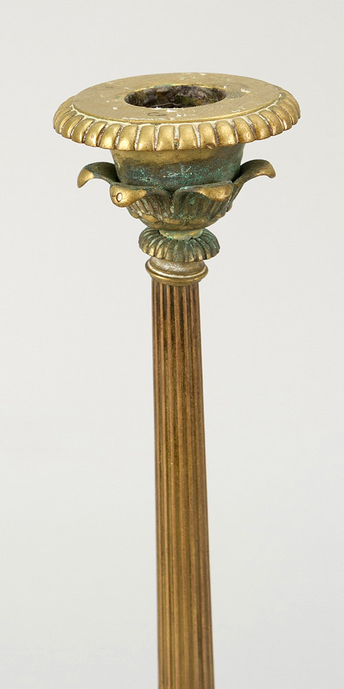 Pair of French Bronze candlesticks, 19. century30cmThis is a timed auction on our German portal - Image 3 of 3