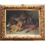 Artist 19. century Winhardt, Still Life, framed oil Canvas70x90cmThis is a timed auction on our