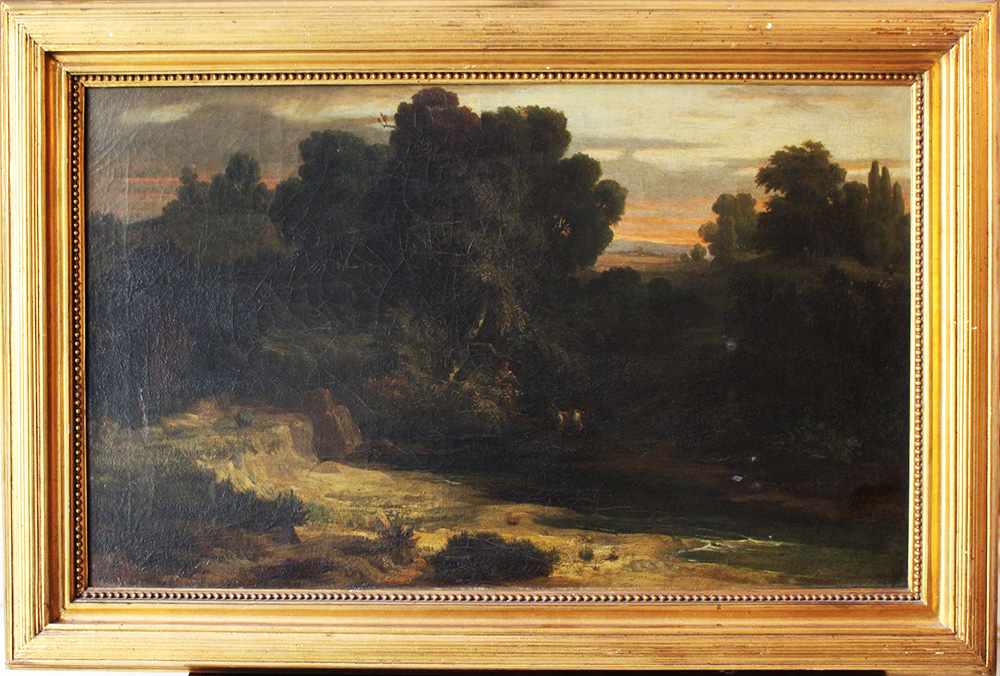 Unknown Artist, Landscape ,oil canvas, framed,signed,19. Century30x45cmThis is a timed auction on