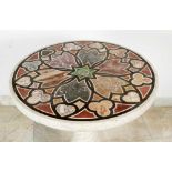 Florentine Pietra Dura Table,sculpted marble base ,19. century80cmThis is a timed auction on our
