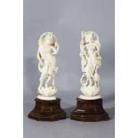 Pair of Indian I. statue on wooden bases18cmThis is a timed auction on our German portal lot-