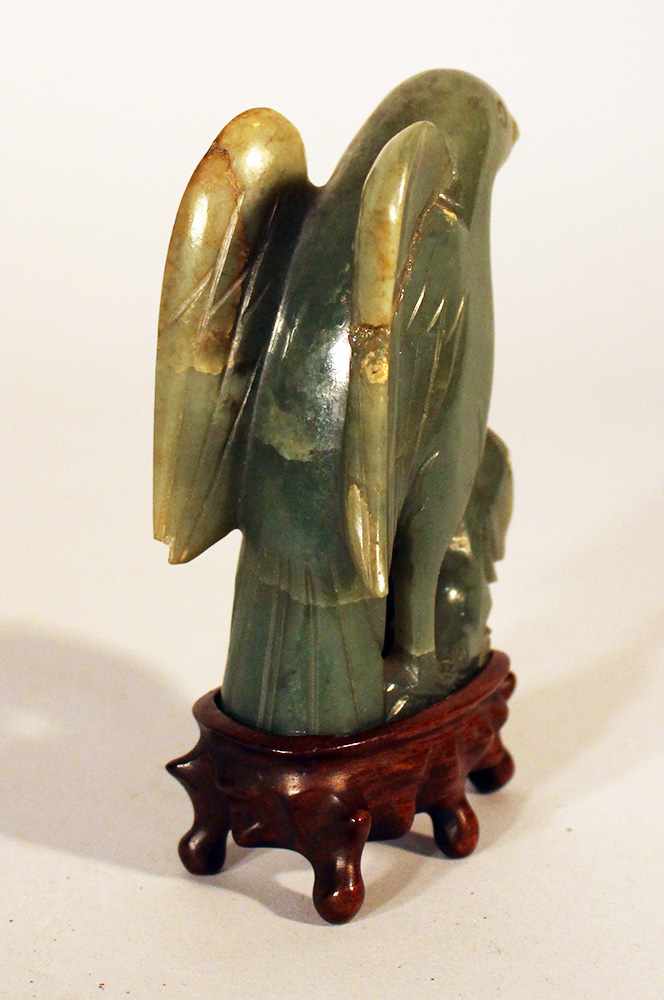 Jade Bird,sculpted, damages, Qing Dynasty10cmThis is a timed auction on our German portal lot- - Image 3 of 3