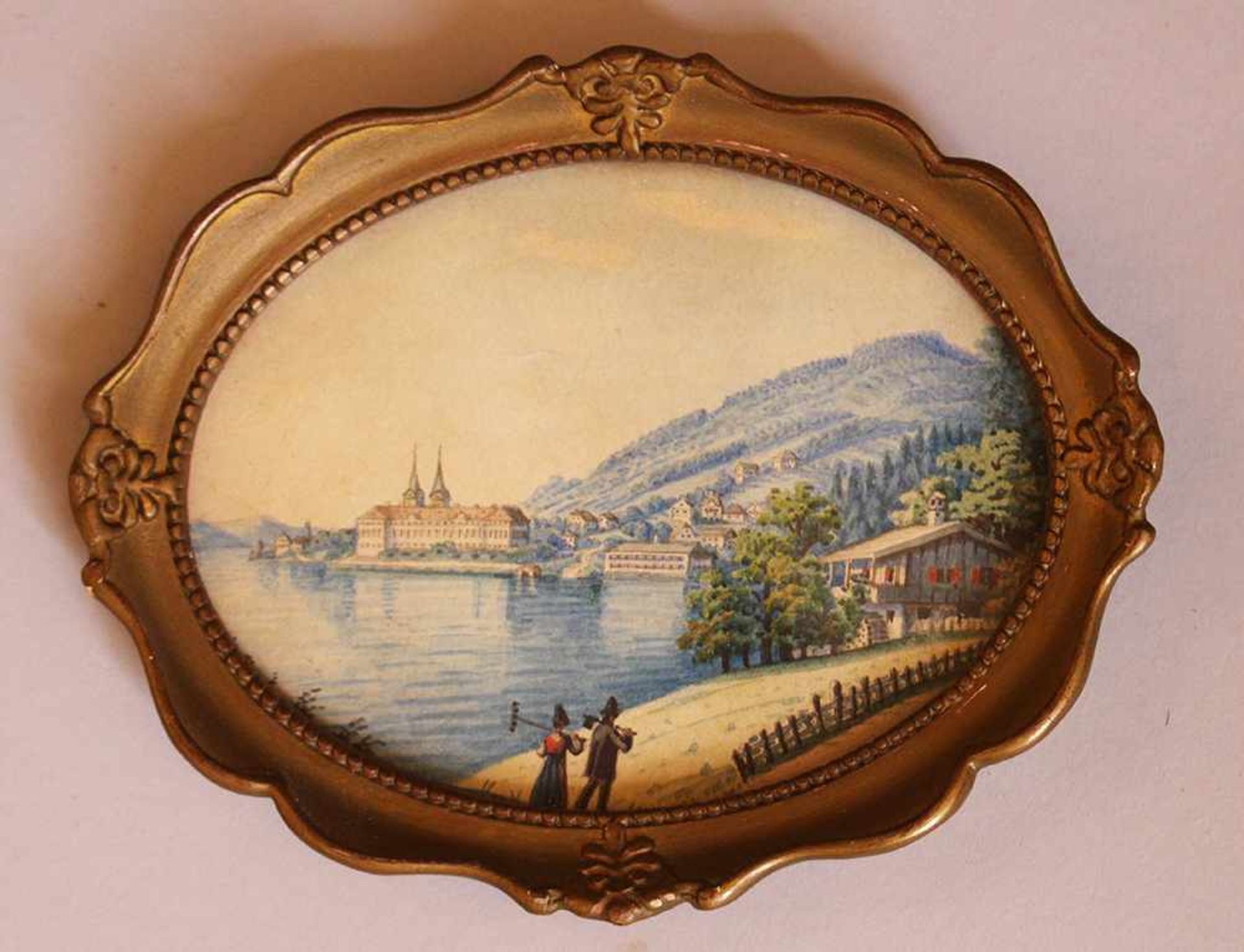 German 19. century, two watercolours8x4cmThis is a timed auction on our German portal lot-tissimo. - Bild 3 aus 3