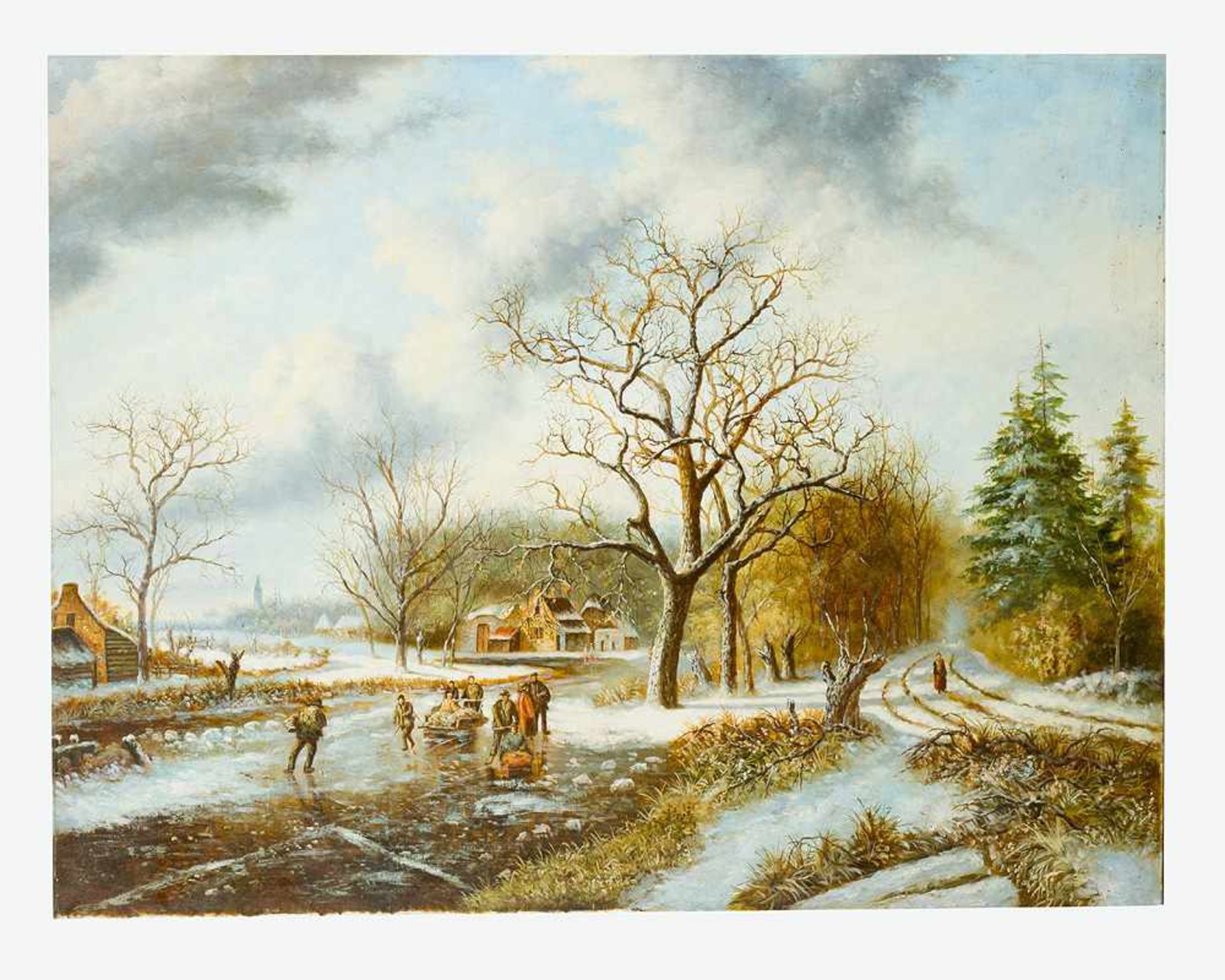 Dutch Artist, Landscape , Oil Canvas, 19./20. Century100x80cmThis is a timed auction on our German