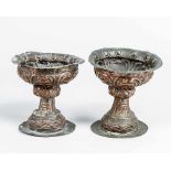 Two baroque bowls, chased copper 18. century15cmThis is a timed auction on our German portal lot-