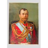 Czar Nikolaus II(1868-1918),graphic,80x60cmThis is a timed auction on our German portal lot-