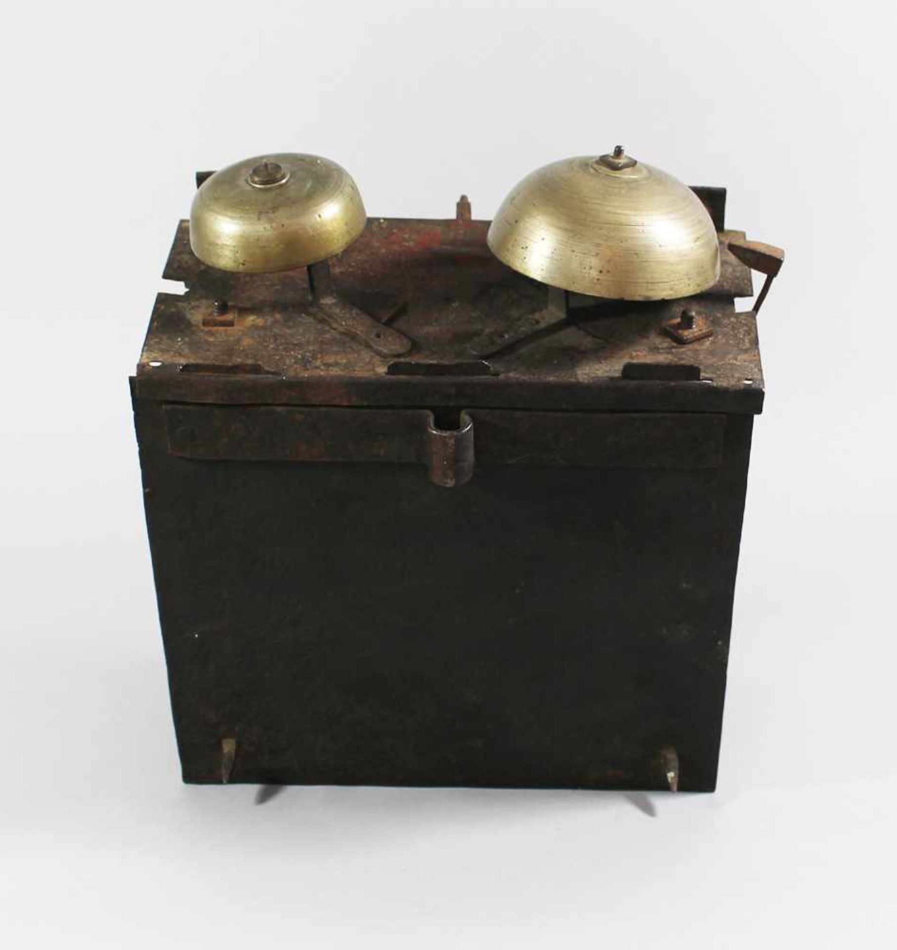 clock movement , Iron body with iron and brass parts, bells,18. Century25cmThis is a timed auction - Bild 3 aus 3