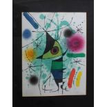 Joan Miro(1893-1983)-graphics on paper, two compositions, framed25x18cmThis is a timed auction on