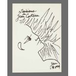 Jean Cocteau(1889-1963)drawing, l opirisme28x20cmThis is a timed auction on our German portal lot-