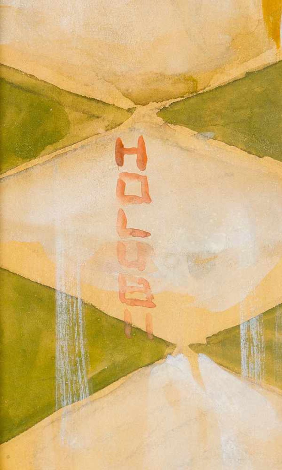 Holub around 1920, Carneval water colour on paper signed bottom left framed under glass53x35 - Bild 3 aus 3